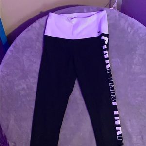 Black Pink Yoga Leggings